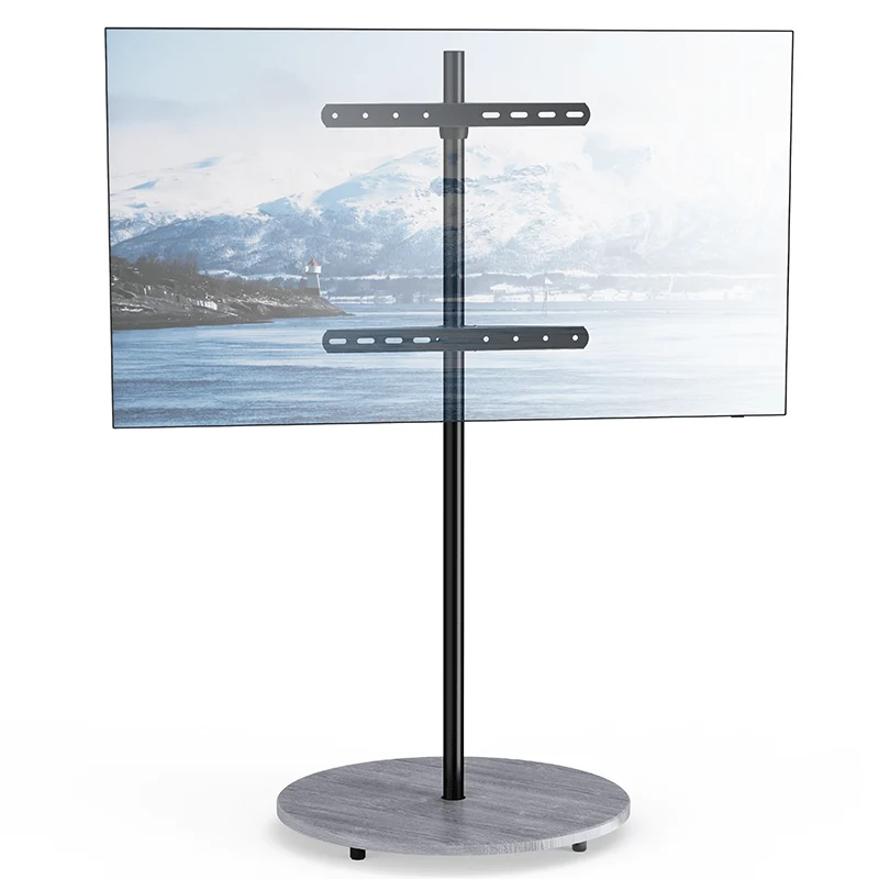 Arius Impresión support TV sur pied pivotant 32"-65" effet bois gris